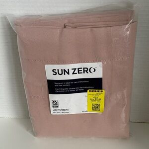 Sun Zero Pink Blackout Curtains
